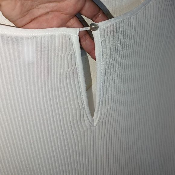 Fever Ribbed Long Sleeve Blouse Size Medium NWT - Picture 5 of 10